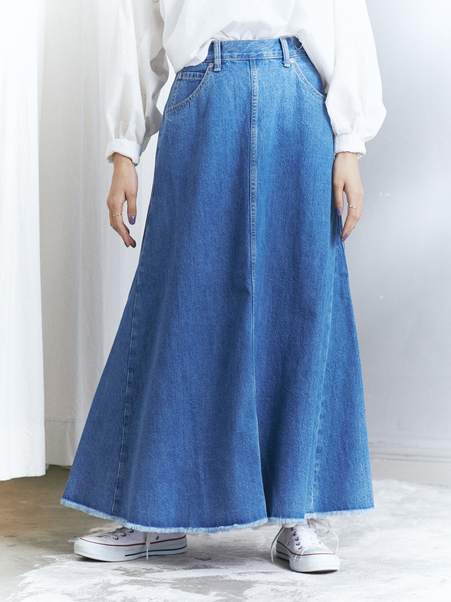 Craft Standard Boutique クラフト スタンダード ブティック のデザインデニムスカート スカート ファッションレンタルのメチャカリ